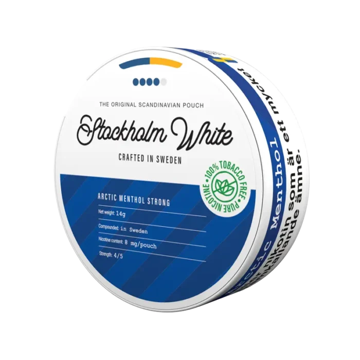 STOCKHOLM WHITE ARCTIC MENTHOL X-STRONG SLIM 11.6MG/POUCH